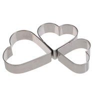 Cake &amp; Cookie Cutters Stainless Steel Metal Heart Love Fondant Cake Decorating Mould N5