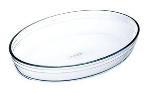 Arcuisine Glass Rectangular 15.35 x 9.5 Inch Roaster Pan N4