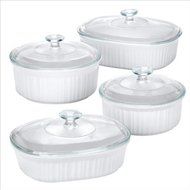 French White 8 Piece Bake &amp; Serve Set