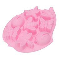 Beautiful Leaf Shape 8 Insects Silicone Cake Mold