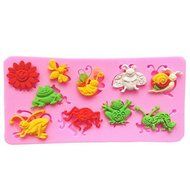 Silicone Insects Bee Cake Mold Fondant Sugar Mould N6