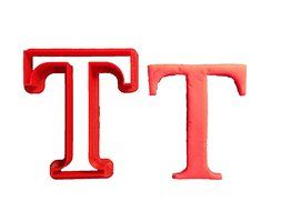 Greek Letter Tau Cookie Cutter (3 inches)