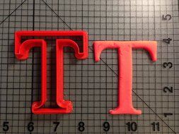 Greek Letter Tau Cookie Cutter (3 inches) N2