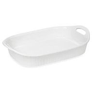 CorningWare French White III 3-Quart Oblong Casserole Dish with Sleeve