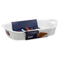 CorningWare French White III 3-Quart Oblong Casserole Dish with Sleeve N3