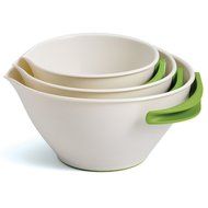 Chef&#039;n SleekStor Pop + Pour Mixing Bowl Set (Arugula and Meringue)