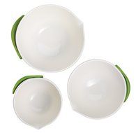 Chef&#039;n SleekStor Pop + Pour Mixing Bowl Set (Arugula and Meringue) N3