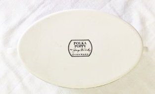 Vintage 1960&#039;s Georges Briard Oval Covered Casserole Dish - Polka Poppy (4-1/2&quot; Tall X 9-3/8&quot; Wide) N2