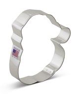 Ann Clark Santa Face Cookie Cutter - 4.25 Inches - Tin Plated Steel