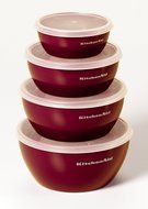 KitchenAid Prep Bowls, Set of 4, White N5