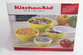 KitchenAid Prep Bowls, Set of 4, White N6