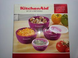KitchenAid Prep Bowls, Set of 4, White N7