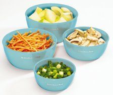 KitchenAid Prep Bowls, Set of 4, White N9