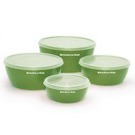 KitchenAid Prep Bowls, Set of 4, White N11