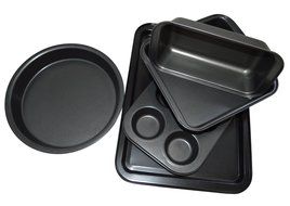 Bekith Kitchen Bake Nonstick 5-Piece Bakeware Set, Carbon Steel