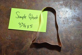 5 Inch Simple Ghost Halloween Costume Copper Cookie Cutter N2