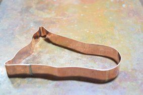 5 Inch Simple Ghost Halloween Costume Copper Cookie Cutter N4