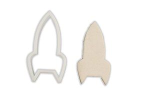 Rocket Ship Cookie Cutter - MINI - 2 Inches