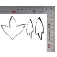 FOUR-C Sugarcraft Molds Peony Leaf Fondant Cutter Set Gum paste Petal for Cake Design Color Silver N3