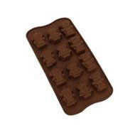 12 Robot Shape Silicone Ice Cube Chocolate Cake Mold