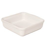 French Home 8-inch Egg White Square Baking Dish
