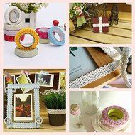 Saver 1.7M Bilateral Lace Fabric Tape Self Adhesive 9 Colors
