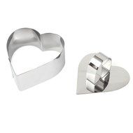 uxcell Stainless Steel DIY Small Mousse Ring Lamy Cheese Cake Mold Food Moulding Tool(Square) N5
