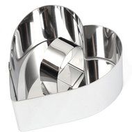 uxcell Stainless Steel DIY Small Mousse Ring Lamy Cheese Cake Mold Food Moulding Tool(Square) N7