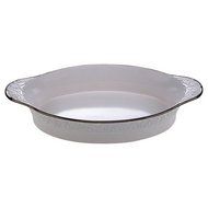 New New nal Solstice Cream Oval Baker 3.5 qt. (17.25&quot; x 10.5&quot; x 3&quot;)