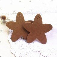 Saver 50pcs Starfish Kraft Paper Tags Wedding Party Gift Label DIY Greeting Cards by 365 Saver N4