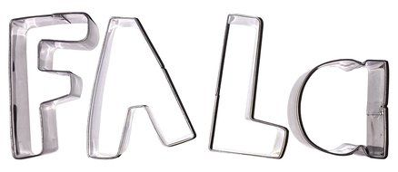 Celebrational SALE Christmas Cookie Cutters: Sing Fa La La in Cookies! Holiday Letter Set Shapes: F, A, L, A....