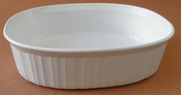 Corning Ware F-12-B 1.8 Liter French White Casserole Ovenware Dish - No Lid