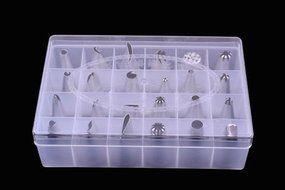 24pcs Icing Piping Nozzles Pastry Tips Cake Sugarcraft Decorating Tool Box Set