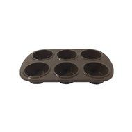 6 Cup Deep Muffin Cake Mould (Brown) By Agora Silicone N4