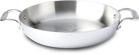 All-Clad 48118 Stainless Steel Tri-Ply Low Casserole, 11-Inch, Silver