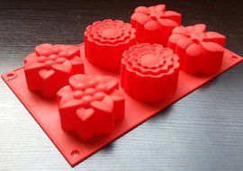 Mooncake Mold Silicone Non Stick Cake Ice Cube Mold Chocolate Jelly Candy Biscuit Moul N2