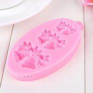 Yosoo DIY Four Shape to The Mold Silicone Kitchen Restaurant Bar Non-stick Cake Decoration Fondant Mold Tool (... N17