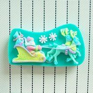 WilsonBaking Love Collection - Reindeer Sleigh Santa Claus Christmas Style Mold Wedding Decor Theme Birthday Party...