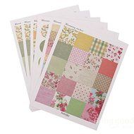 Bargain World 1 Set Floral Print Labels Stickers DIY Scrapbooking Paper Gift Decoration N4