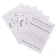 Bargain World 1 Set Floral Print Labels Stickers DIY Scrapbooking Paper Gift Decoration N5