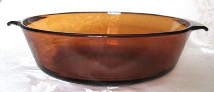 Anchor Hocking Fire King Amber 2 Qt Casserole - No Lid - #438 N2