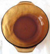 Anchor Hocking Fire King Amber 2 Qt Casserole - No Lid - #438 N3