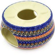 Polmedia Polish Pottery 6-inch Stoneware Heater H8502E Hand Painted from Zaklady Ceramiczne in Boleslawiec Poland...