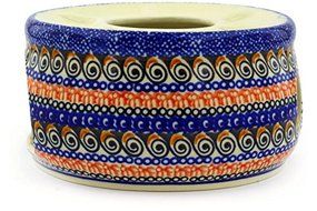 Polmedia Polish Pottery 6-inch Stoneware Heater H8502E Hand Painted from Zaklady Ceramiczne in Boleslawiec Poland... N3