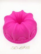 Large Lily Swirl Bundt Cake Pan Bread Chocolate Bakeware Silicone Mold