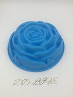 Large Lily Swirl Bundt Cake Pan Bread Chocolate Bakeware Silicone Mold N3