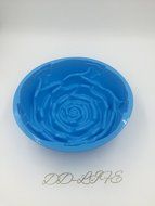 Large Lily Swirl Bundt Cake Pan Bread Chocolate Bakeware Silicone Mold N4