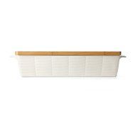Lenox Entertain 365 Sculpture Rectangular Baker with Lid, White