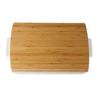 Lenox Entertain 365 Sculpture Rectangular Baker with Lid, White N3