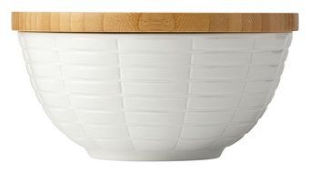 Lenox Entertain 365 Sculpture Rectangular Baker with Lid, White N18